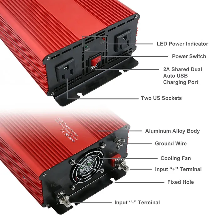 1500W Car Power Inverter CoSuper